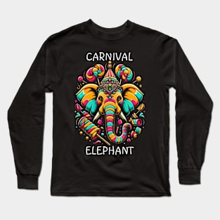 Majestic Elephant Crowned King Long Sleeve T-Shirt